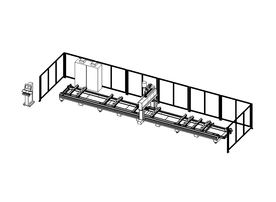 SCM-500 Sectional Door Panel Machining & Cutting Center (New model)